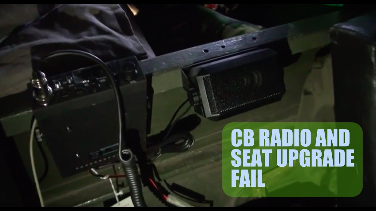 Defender Seat Install Fail and CB Radio Install. YouTube