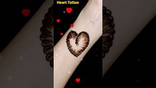 Simple heart tattoo design | simple mehndi design |#shorts #short #earbudmehndi #simplemehndi