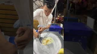 Amazing! The Guy Make Professional Street Rolled Ice Cream