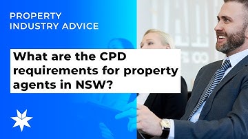 What are the CPD requirements for property agents in NSW?