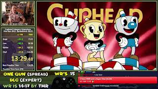 [Former Record] Cuphead One Gun Spread in 13:29 (DLC, Expert)