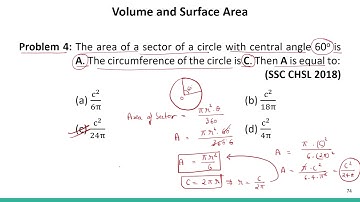 Volume and Surface Area Part 5 PYQs #SATHEE_SSC #swayamprabha #SSC