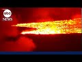 Iceland volcano erupts