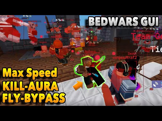 Bedwars Gui - Kill Aura - Speed - Fly - Teleport More