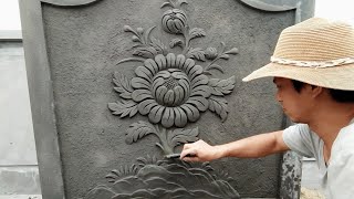 Как сделать хризантемы из цемента из песка