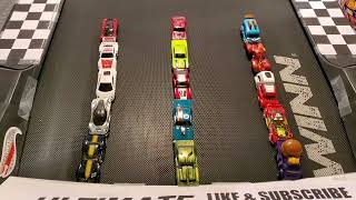 Super Cars vs Muscle Cars vs Hot Wheels Fantasy Cars, 4 Heats