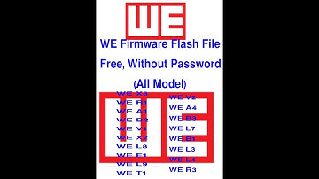 Download All WE Firmware Stock Rom । Flash File । Tools Free
