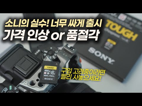 가격 인상이 예상됨! 빨리 사야 하는 이유 | 소니 a7M5 메모리 추천