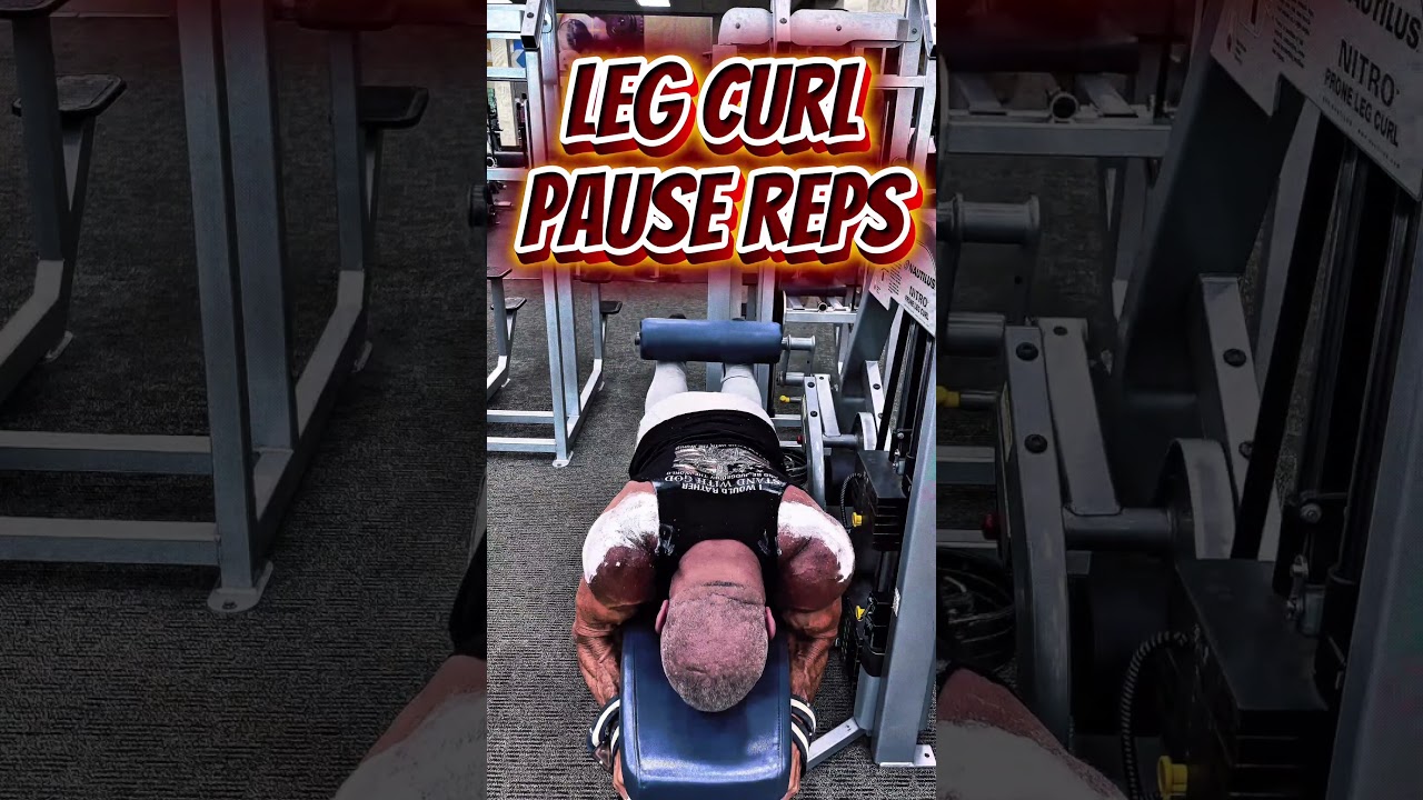 LEG CURL PAUSE REPS FOR HAMSTRINGS #workout #motivation #workouttips #muscle #hamstrings