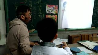 1051228南投國中美術課~ps550實物投影機運用影片(8)