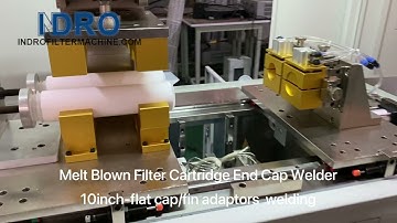 INDRO melt blown filter cartridge end cap welder-welding machine video