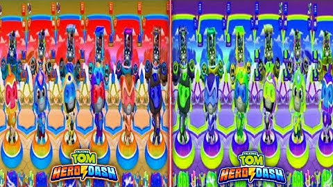 talking tom hero dash - super hero tom color grading - saving all heroes - gameplay (android, ios)