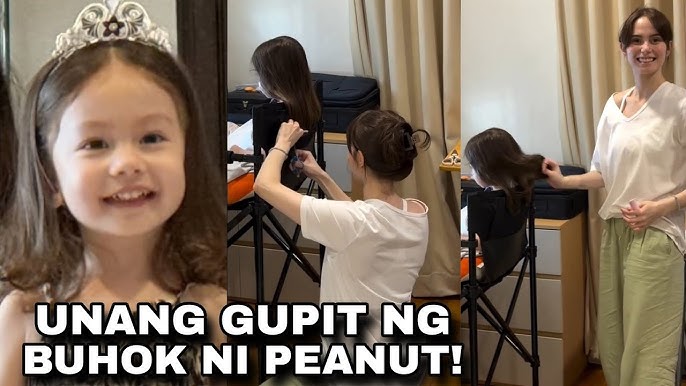 BABY PEANUT BEHAVE SA UNANG HAIRCUT SA KANYA NG MAMA JESSY MENDIOLA - LUIS MANZANO