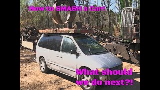 Mini Van vs. HUGE Steel Plate! How Flat can we get a Car?!