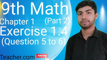 9th Math Exercise 1.4 Question 5 to 6 | Multiplicative Transpose law | AbidAli