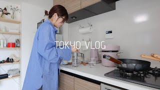 一個人的東京VLOG: 日本留學日常、下課逛超市🍙、買了無印的收納架、煮日式馬鈴薯燉肉🥔、在澀谷剪頭髮✂(+日本髮型師教我整理頭髮)｜Peachi in TOKYO🇯🇵 #ep3