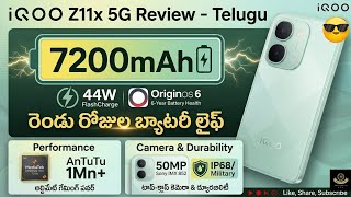 iQOO Z11x Review in Telugu ⚡ 7200mAh Battery &amp; Dimensity 7400| Best Gaming Phone Under 22K #iqooz11x