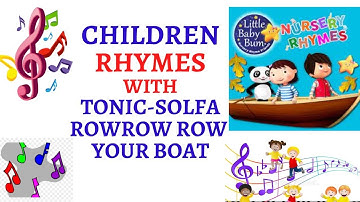 Row Row Row Your Boat||  Nursery rhymes With Tonic-Sol-fa