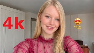 4k Micro Mini String Bikini Tiny Bikini Try-on Haul See-everything Sheer Transparent on#fashionhaul 