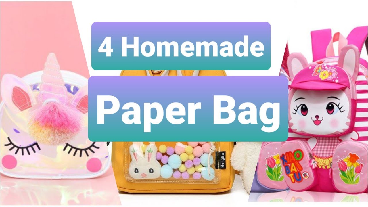 DIY 4 Paper Purse / how to make paper bag / Paper craft easy / school hacks  / Back To school 