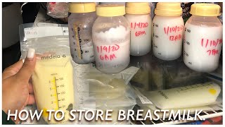 How to store breastmilk after pumping