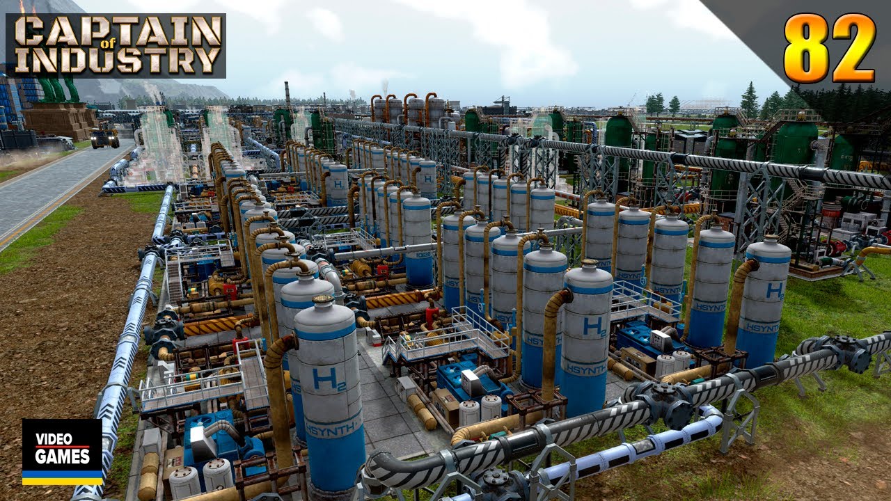 Треба більше водню!! Виводжу схему на 700 водню на місяць | гра Captain of Industry UA | #82