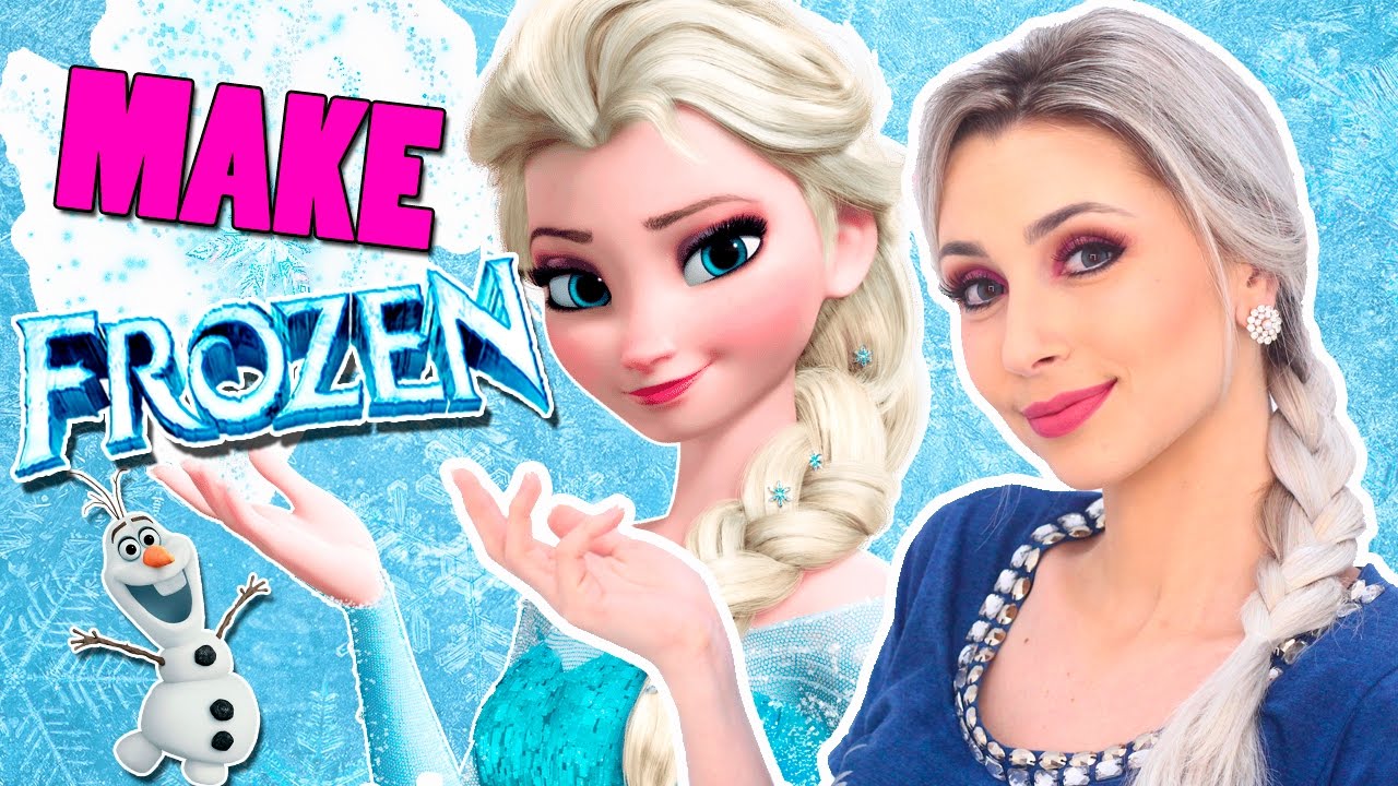 MAQUIAGEM ELSA FROZEN - TRANSFORMAÇÃO | Jana Taffarel
