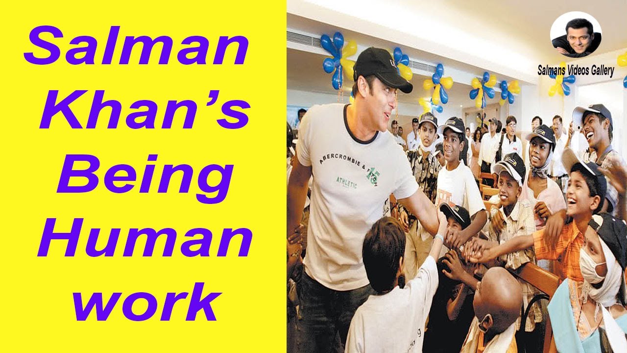 Salman khan's work for being human foundation