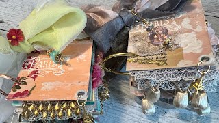 Sweet Pea - Calliope and Madeline - Mixed Media Art Sweet Pea’s -Custom Orders