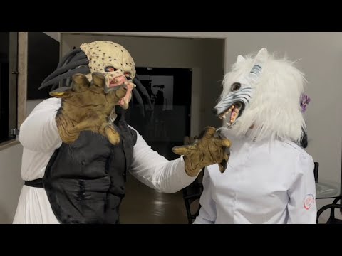 CHARLLES TROLA TIRINGA COM O ALLIEN E O LOBISOMEM ALBINO COMÉDIA SELVAGEM