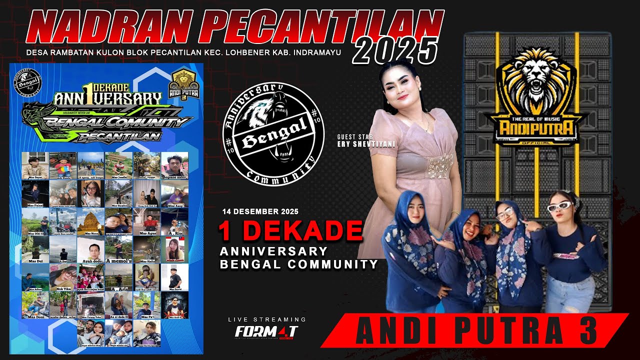 LIVE ANDI PUTR 3 NADRAN PECANTILAN ANNIVERSARY KE 1 RAMBATAN KULON LOHBENER INRDRAMAYU 14 DES 2025