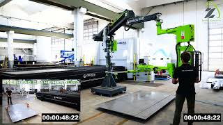 Zero Gravity Pneumatic Manipulator for Metal Sheets and Parts Pick & Place VS Overhead crane