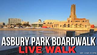 Asbury Park Boardwalk NJ LIVE Sunday February 8 2026
