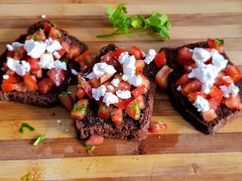 Cooking with Naly: Teff Bread Bruschetta with Feta