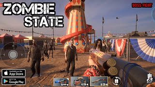 Zombie State: Roguelike FPS (Boss Fight _ Chapter: 1 To 5) Gameplay Android&Ios