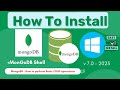 How to install MongoDB 7 on Windows 10/11 | Install Mongo Shell | MongoDB CRUD Operations