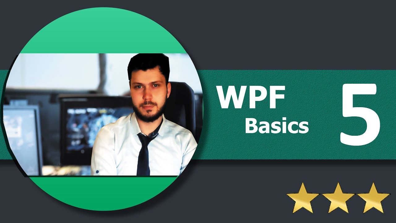 تعليم WPF شرح عربي 5- العناصر الحاوية - العنصر StackPanel - YouTube