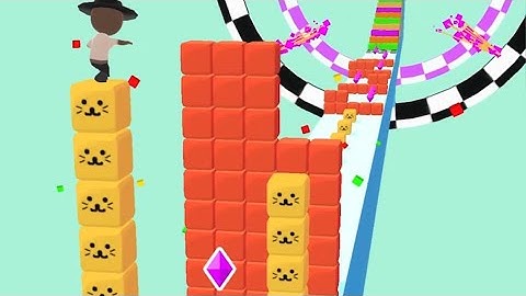 Cube Surfer ✅All  Levels Gameplay Andoroid, ios Game - Level 44