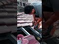 Glazed tile rooftop installation process