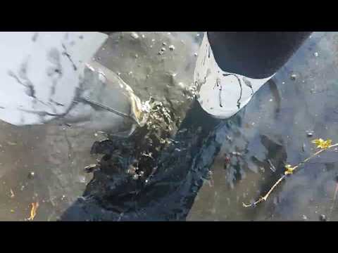 Sunday Special White long boots in dirty muddy water - By Mila