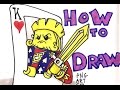 how to draw lego playing card