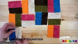 Come fare un Pannello Patchwork con i Ritagli di Stoffa - LIVE