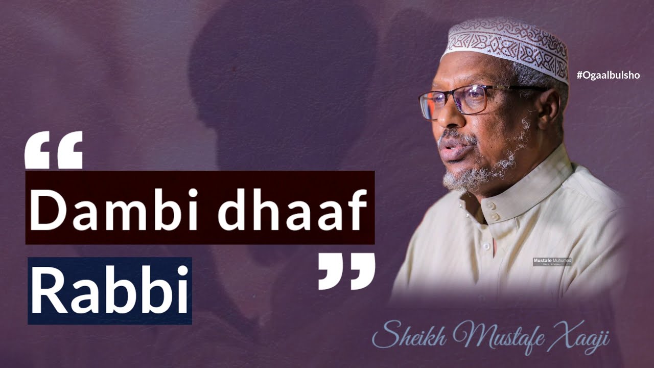QISOOYIN1 IYO WAXYAABAHA DAMBIGA LAGU DHAAFO || SHEIKH MUSTAFE XAAJI ISMACIIL @OGAALBULSHO 