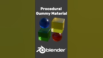 Procedural Gummy Material In Blender  #blender #tutorial #3d #3dart  #cgi #3dcompositing #render