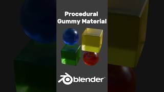 Procedural Gummy Material In Blender  #blender #tutorial #3d #3dart  #cgi #3dcompositing #render