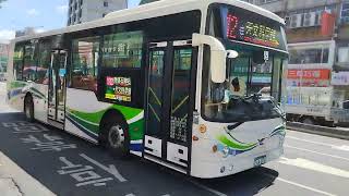 中興巴士 金龍電巴 紅12 捷運石牌站-天文科學館 EAA-076 士林國中 攝