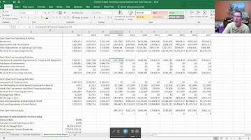 Chipotle Valuation Analysis    Building the Model Part 4