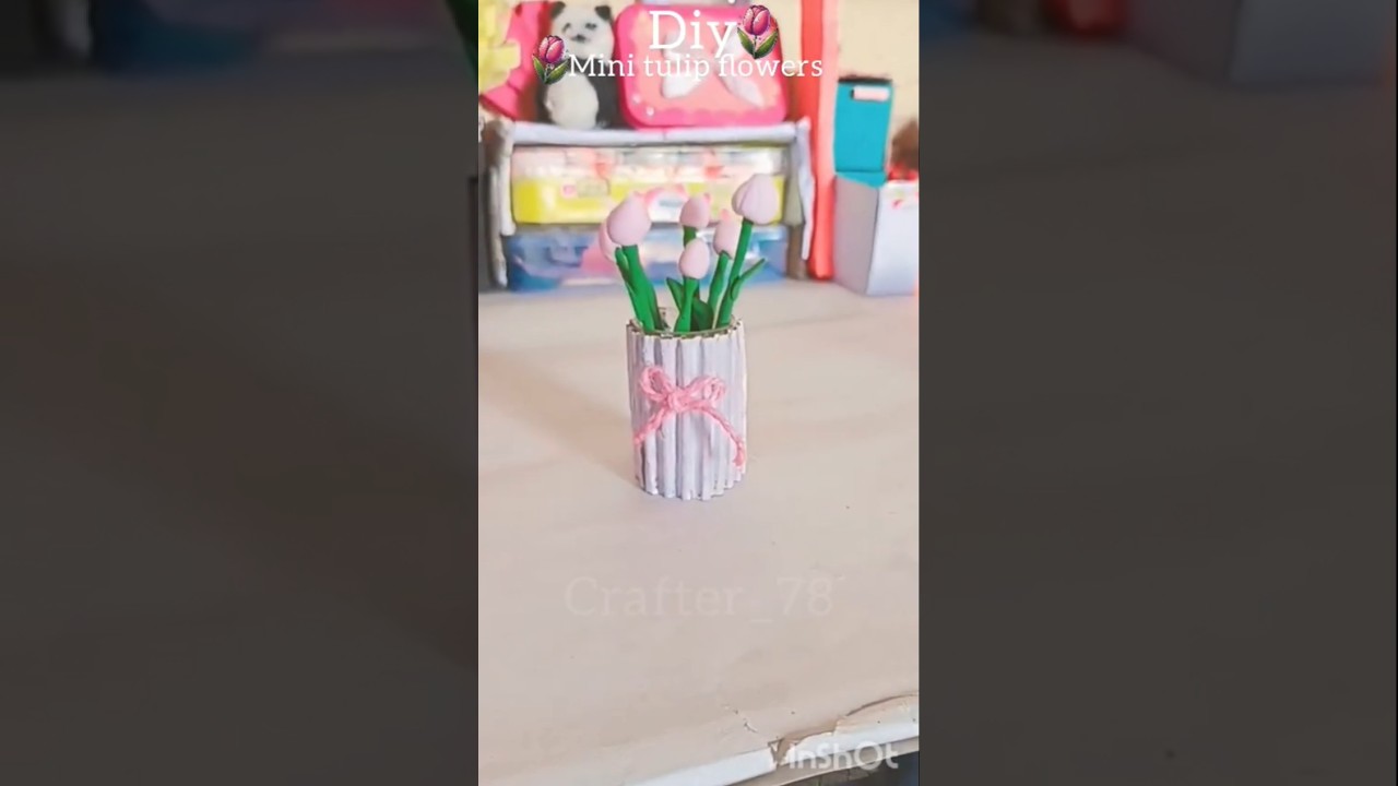 DIY tulip flowers 🌷✨||