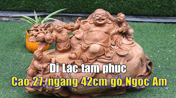 Tượng Di Lặc đặt bàn gỗ Ngọc Am |  Di Lặc ngồi bao tiền siêu đẹp