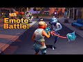 Emote Battle using Fish Stick Skin you won't Believe what Happened…😳 ( Party Royale )